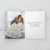 Carte Papier traditionnel 1er anniversaire Coeur (Intérieur)