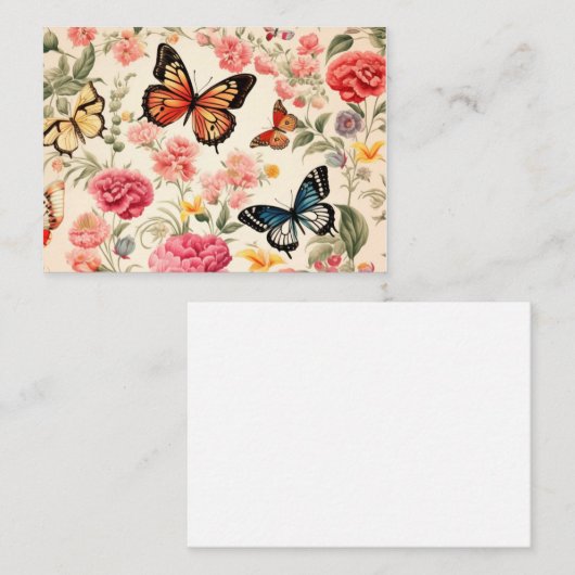 Carte papillon (Devant / Derrière)