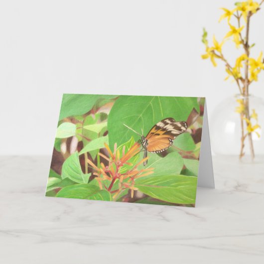 Carte Papillon (Fleur jaune)