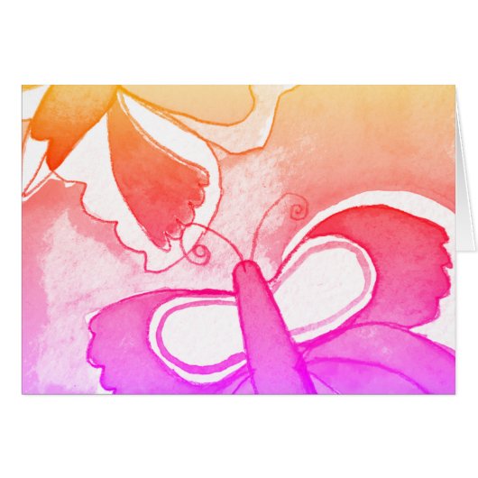 Carte papillon (Devant horizontal)