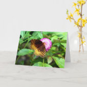 Carte Papillon (Fleur jaune)