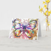 Carte Papillon (Fleur jaune)