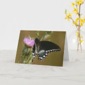 Carte Papillon (Fleur jaune)