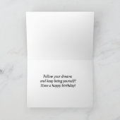 Carte Papillon à fleurs Anniversaire (Intérieur)