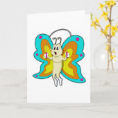 Carte Papillon à la corde à sauter Fitness (Fleur jaune)