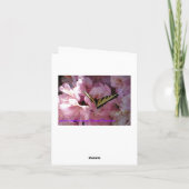 Carte Papillon à queue jaune et Rhododendron (Dos)