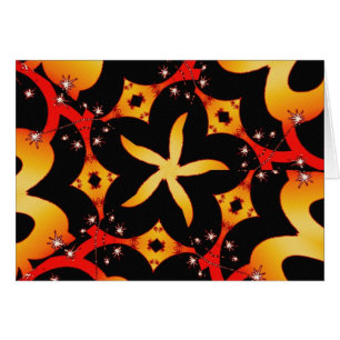 Carte papillon abstrait