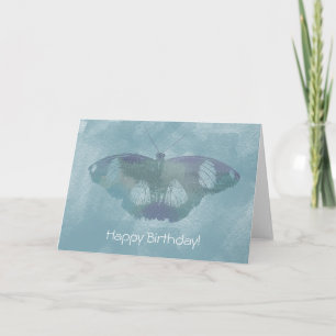 Carte Papillon aquarelle