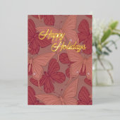 Carte Papillon Art Nouveau (Foil) (Debout devant)