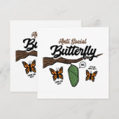 Carte Papillon Asocial (Devant / Derrière)