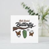 Carte Papillon Asocial (Debout devant)