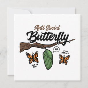 Carte Papillon Asocial