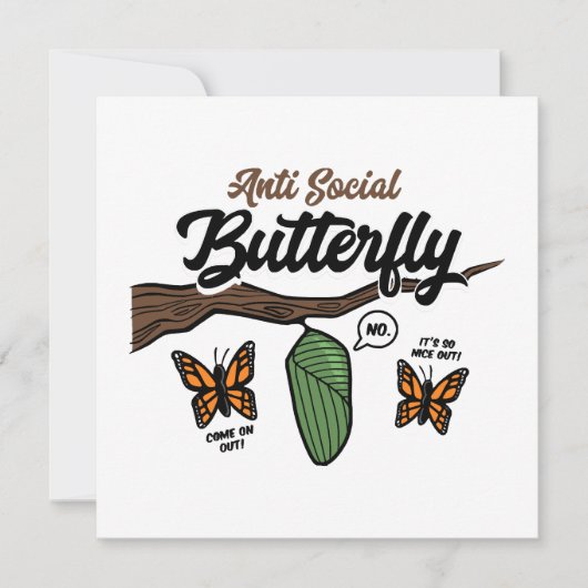 Carte Papillon Asocial (Devant)