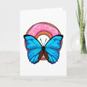 Carte Papillon avec Donut (Devant)