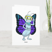 Carte Papillon avec Lunettes de Protection (Dos)