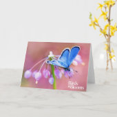 Carte Papillon azuré (Fleur jaune)