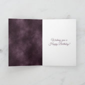 Carte Papillon Blanc Anniversaire Violet (Intérieur)