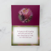 Carte Papillon bordé de ruban - personnaliser à toute oc (Intérieur)