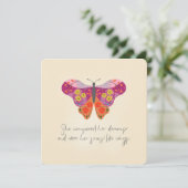 Carte Papillon botanique (Debout devant)