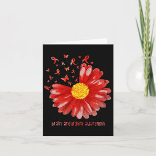 Carte Papillon Burgundy Ribbon Cerveau Aneurysme Sensibi