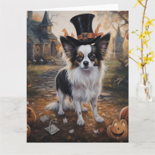 Carte Papillon Citrouille Halloween effroi