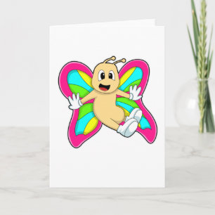 Carte Papillon coloré