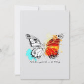 Carte Papillon Coloré (Devant)
