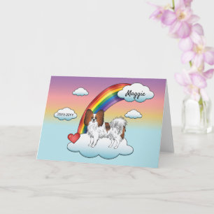 Carte Papillon couleur sable rouge Mémorial arc-en-ciel 