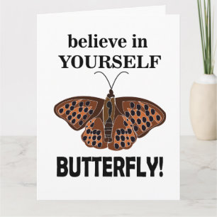 Carte Papillon Croyez En Vous-Même Inspirant