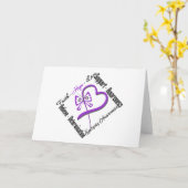 Carte Papillon d'amour d'espoir de foi - conscience (Fleur jaune)