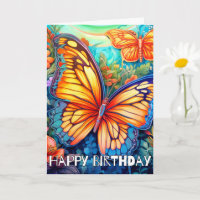 Papillon d'art Abstrait mignon | Joyeux anniversai