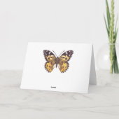 Carte Papillon de femme peint (Dos)