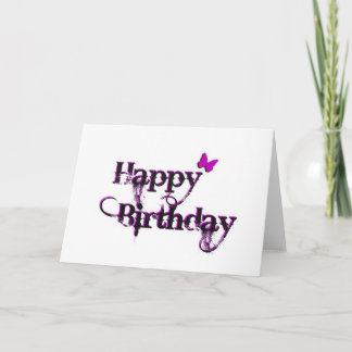Carte Papillon de joyeux anniversaire