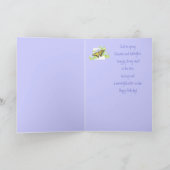 Carte Papillon de machaon sur l'art de fleur d'hortensia (Intérieur)