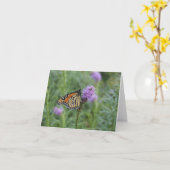 Carte Papillon de monarque (Fleur jaune)