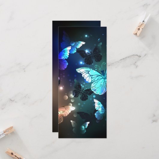 Carte Papillon de nuit (Devant/Arrière en situation)