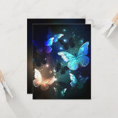 Carte Papillon de nuit (Devant/Arrière en situation)