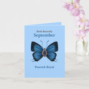 Carte Papillon de pierre de naissance de septembre - Pao