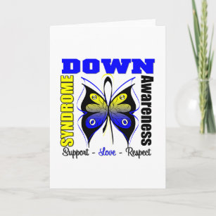 Carte Papillon de sensibilisation au syndrome de Down