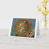 Carte Papillon Dream VI (I Ching Pot Pot Poisson) (Fleur jaune)