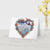 Carte Papillon du ciel (Fleur jaune)