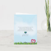 Carte Papillon en Forme de Cœur (Dos)