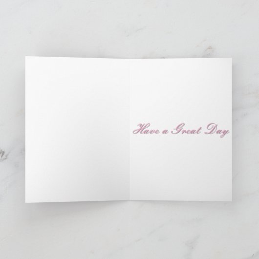 Carte Papillon en rose (Intérieur)