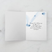 Carte Papillon en Sympathie à Calla Lily (Intérieur)