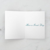 Carte Papillon en Turquoise (Intérieur)