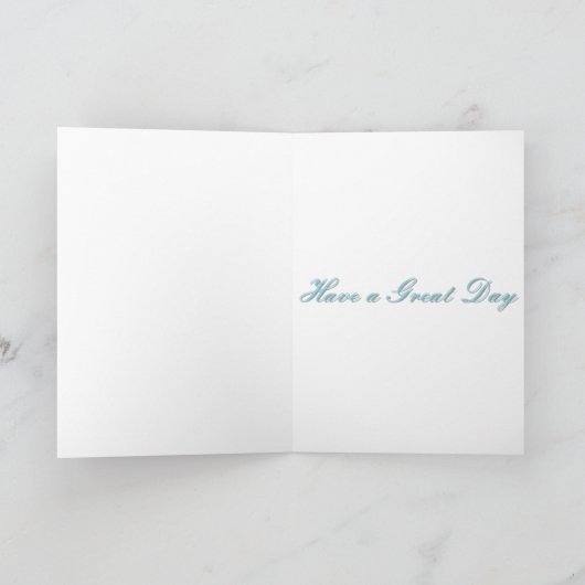 Carte Papillon en Turquoise (Intérieur)