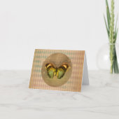 Carte Papillon enchâssé vintage (Devant)