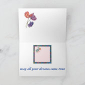 Carte Papillon et jardin de félicitations de mariage (Intérieur)