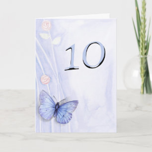 Carte Papillon et roses