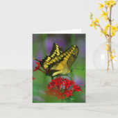 Carte Papillon floral (Fleur jaune)